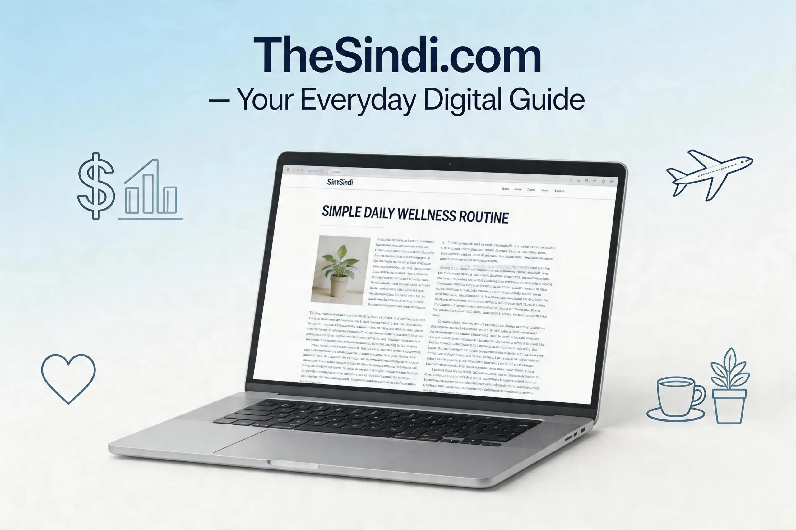 TheSindi com digital content platform showing lifestyle travel finance and technology articles for everyday readers