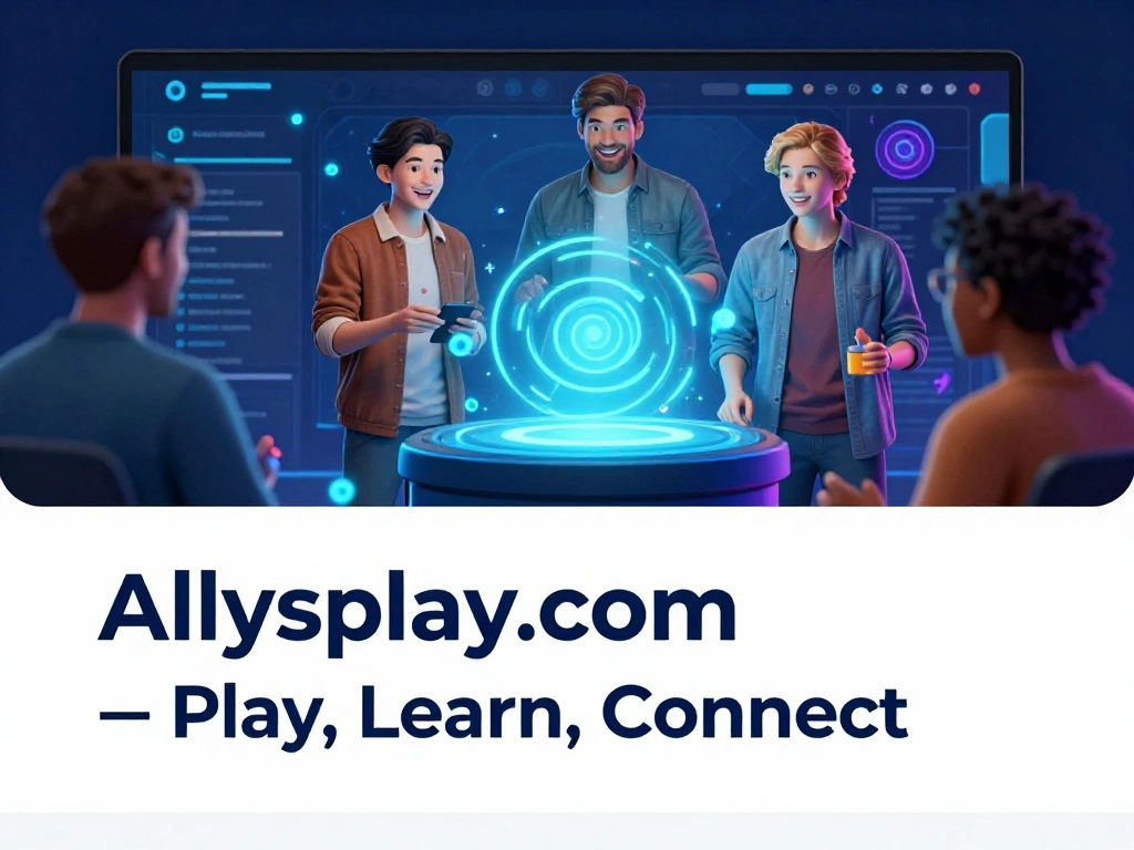 Allysplay.com interactive gaming platform for all ages showing colorful game interface and community features, 2026