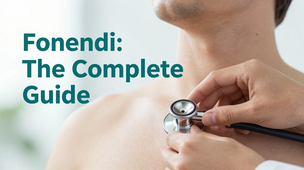 Fonendi phonendoscope stethoscope used by a doctor during a patient examination in a modern clinical setting