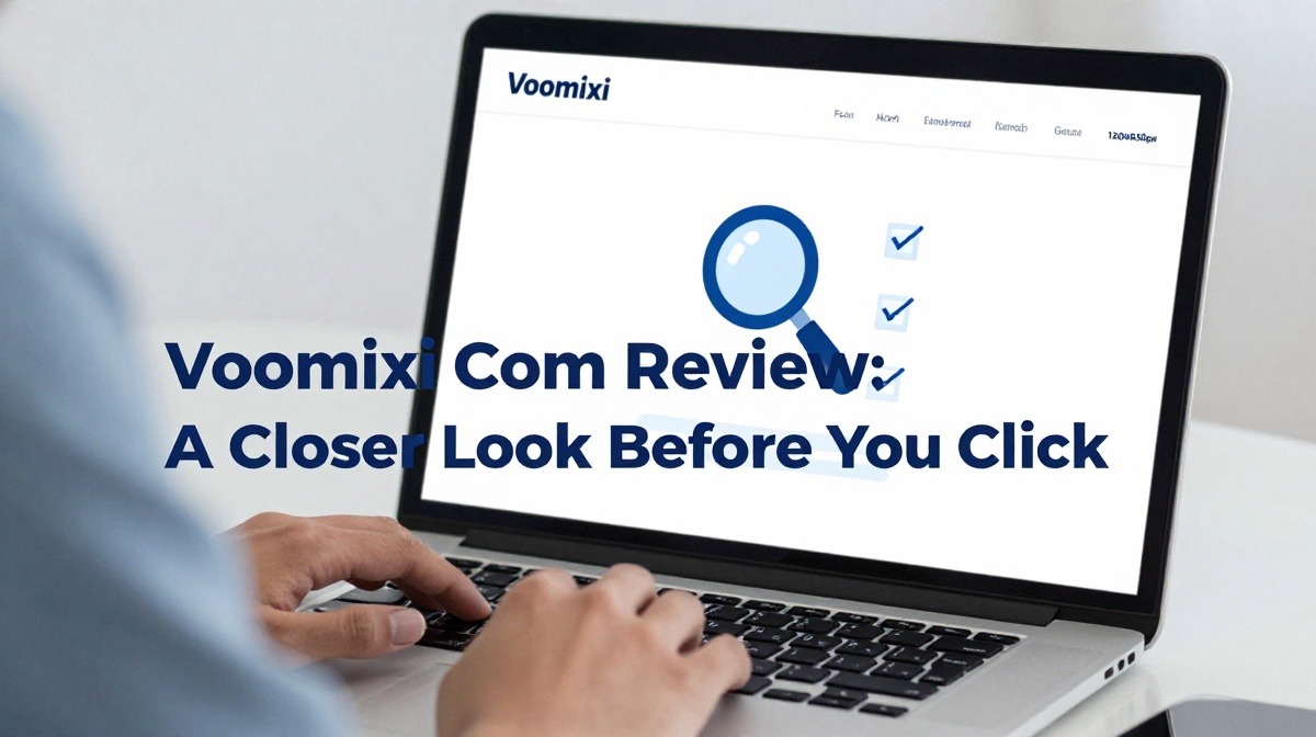 Voomixi com review showing website layout, categories, and navigation for new visitors