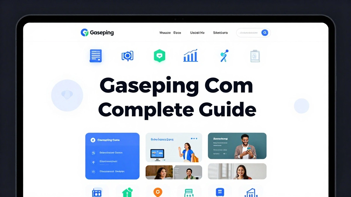gaseping com website interface showcasing technology, education, business, health, and lifestyle content categories