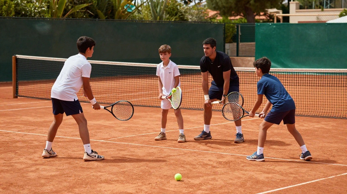 Alvaro Alcaraz Garfia during tennis training sessions with Carlos Alcaraz, highlighting his important role in Team Alcaraz.