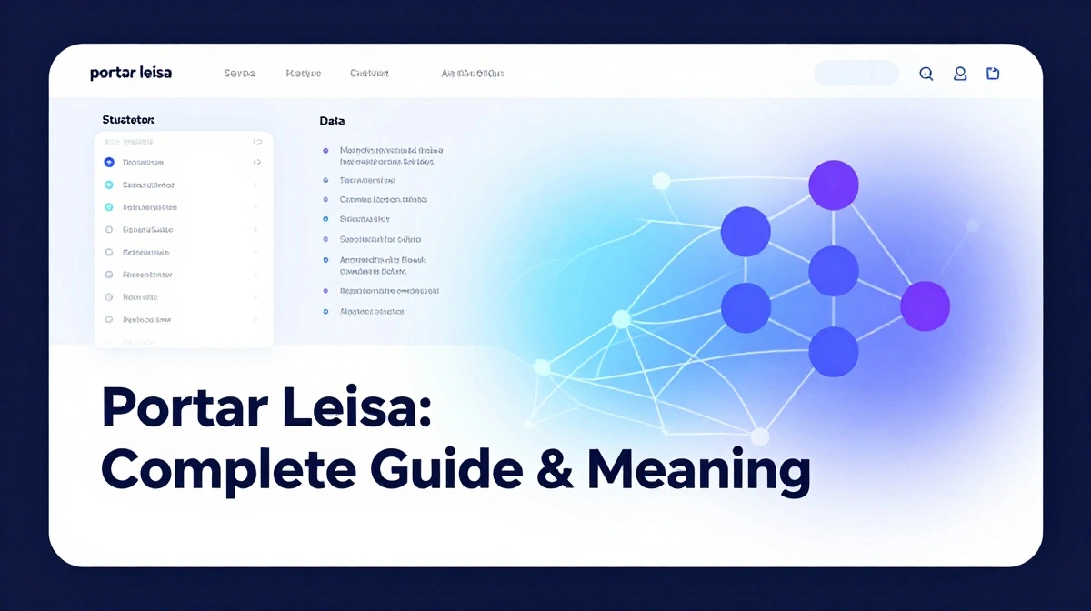 portar leisa explanation showing structured data organization and digital classification concept illustration