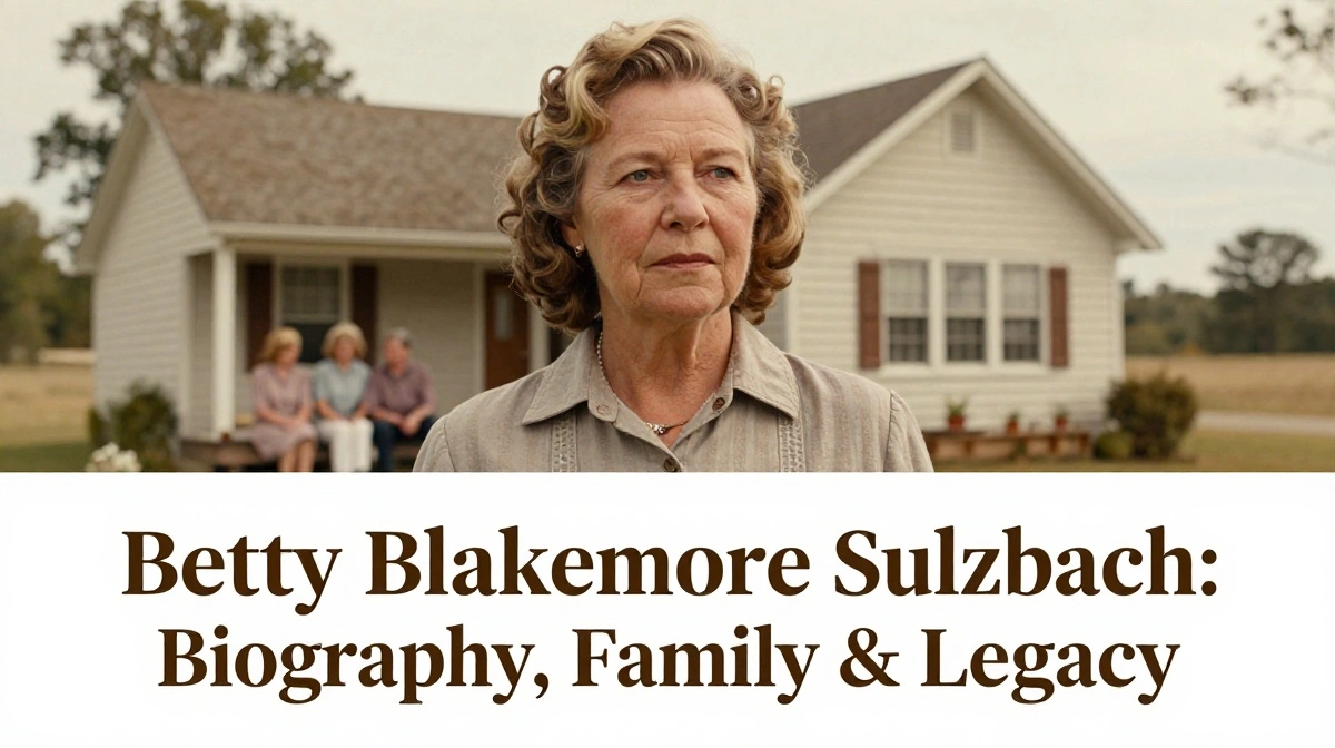 Betty Blakemore Sulzbach, mother of Leslie Bibb, portrait representing family legacy and resilience in America