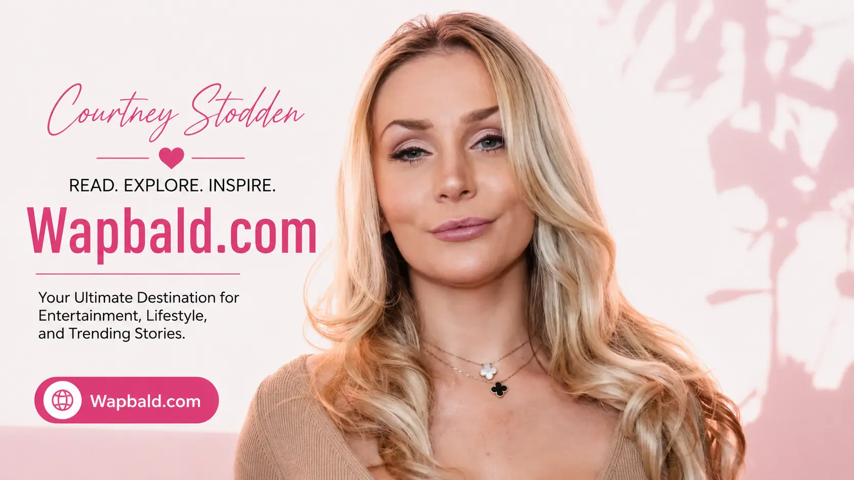 Courtney Stodden posing at a media event, 2026