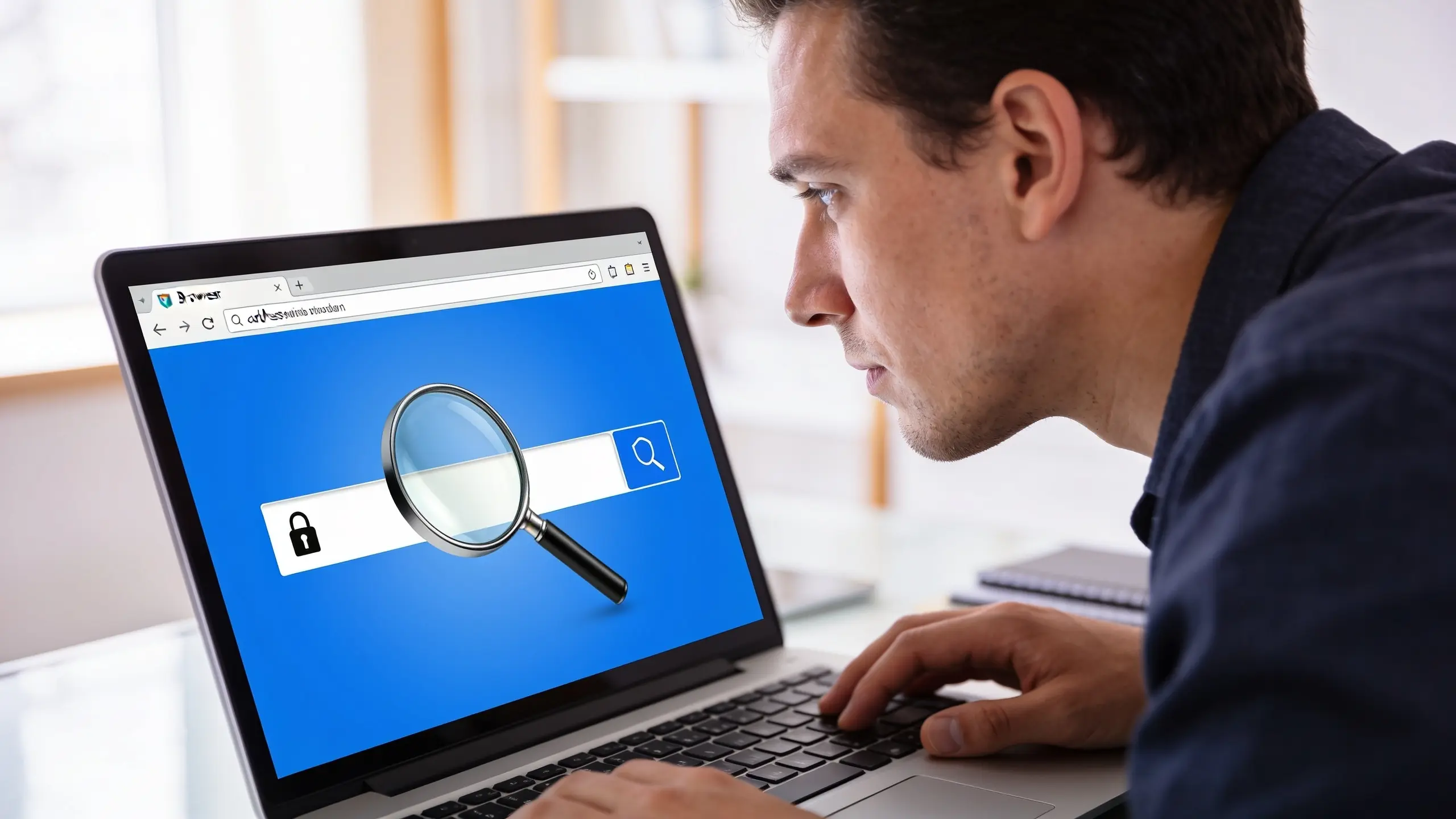 Zingyzon.com review — person researching an unfamiliar website's legitimacy on a laptop before trusting it