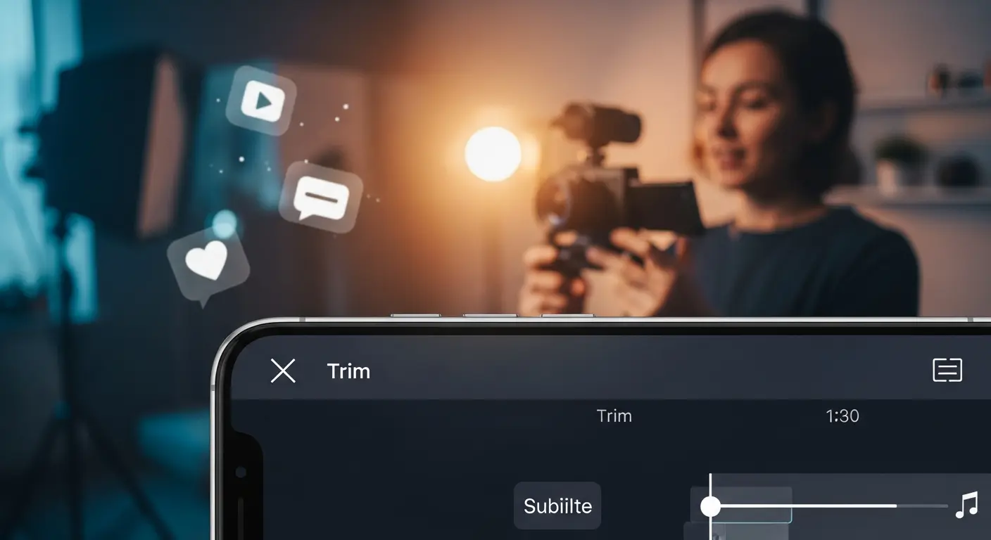 Zvideo video-sharing platform creator recording content on smartphone with editing tools visible