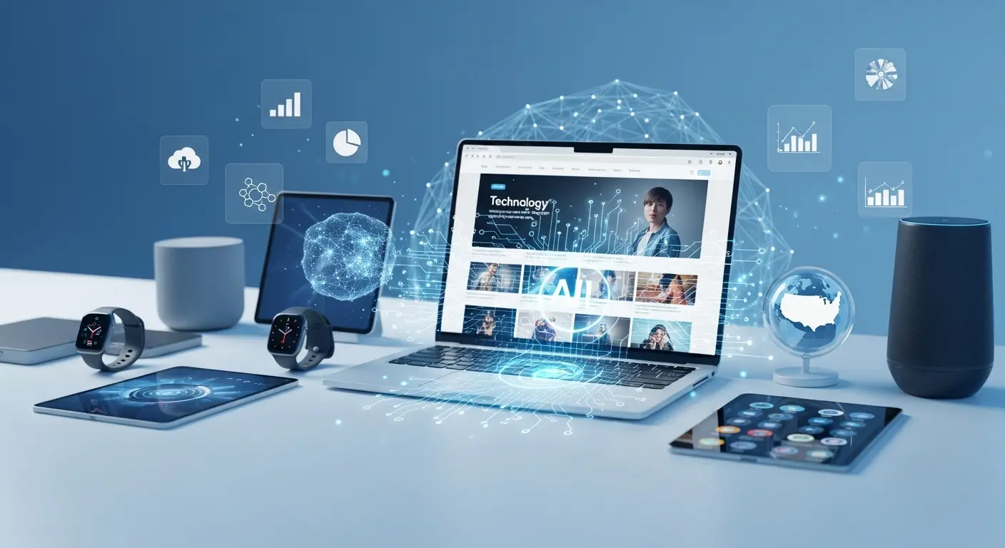 TechTrendery.com USA technology website featuring AI, smart devices, digital marketing, cloud computing, and emerging technology trends.